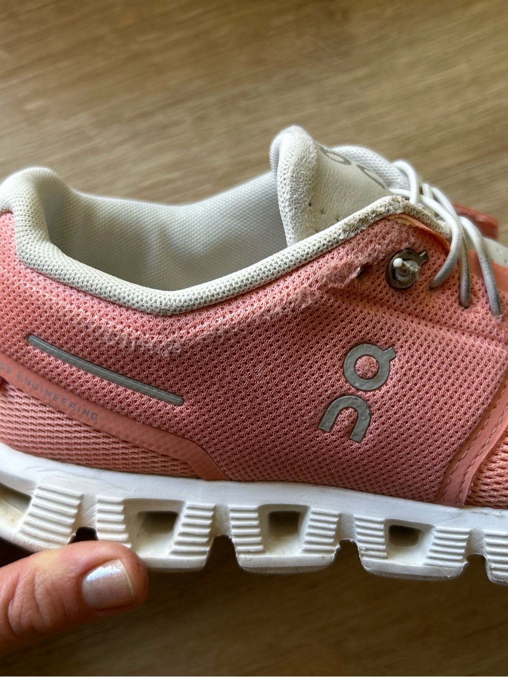 On Cloud 5 Running Shoe (Women)
FLAMINGO/PEARL, Size 8 - Picture 6 of 11